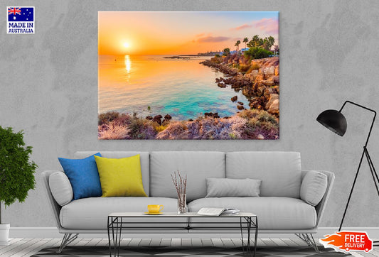 Fig Tree Bay Beach Sunset View Photograph Print 100% Australian Made