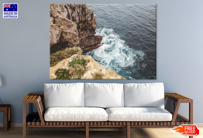 Rock On Sea Aerial View Photograph Print 100% Australian Made