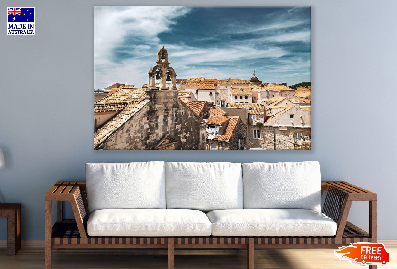 Walls of Dubrovnik in Southern Croatia Print 100% Australian Made