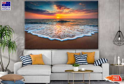 Stunning Beach View at Sunset Print 100% Australian Made