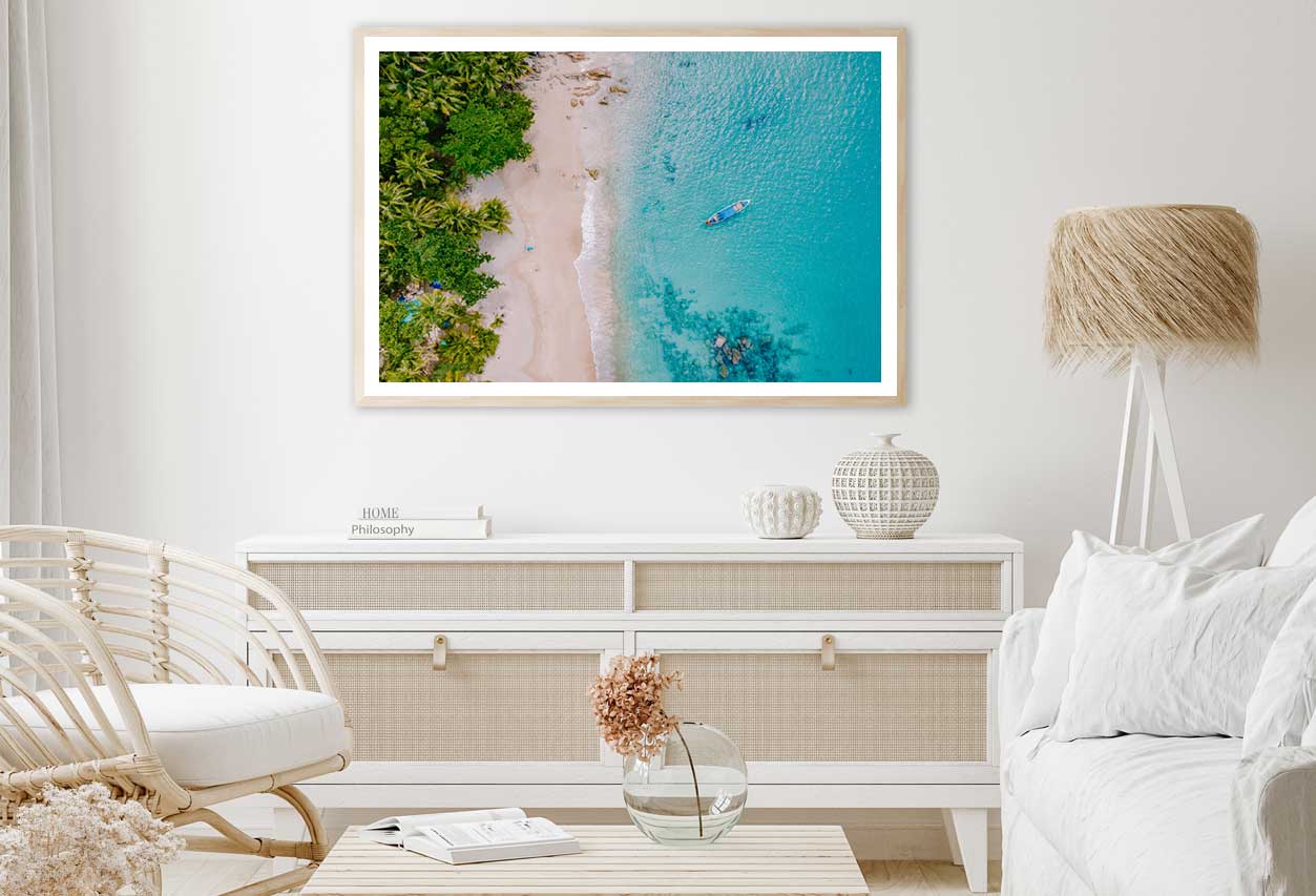Banana Beach Aerial View Photograph Phuket Home Decor Premium Quality Poster Print Choose Your Sizes
