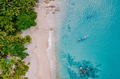 Banana Beach Aerial View Photograph Phuket Home Decor Premium Quality Poster Print Choose Your Sizes