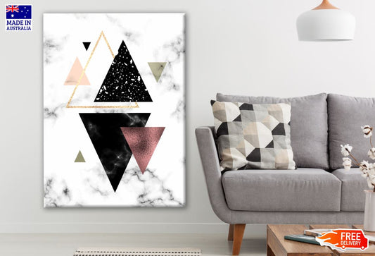 Triangle Abstract Granite Design Photograph Print 100% Australian Made