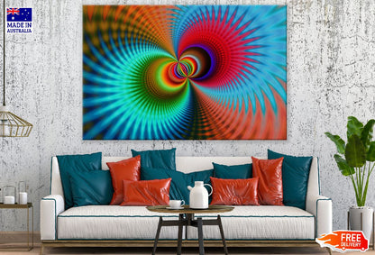 Colorful 3D Abstract Design Print 100% Australian Made