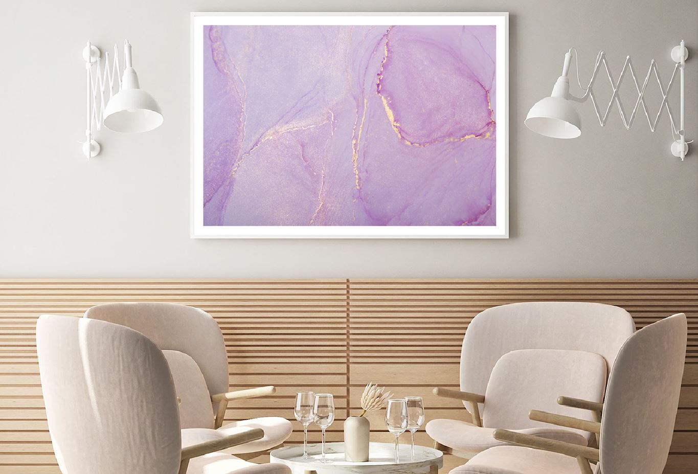 Pink & Gold Abstract Fluid Design Home Decor Premium Quality Poster Print Choose Your Sizes