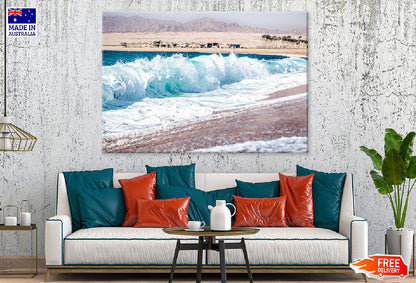 Raging Sea with Foamy Waves View Photograph Print 100% Australian Made