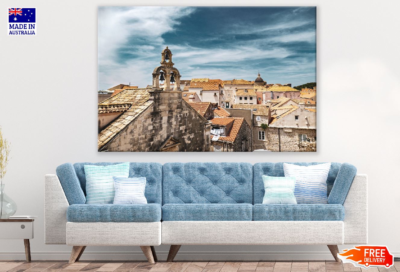 Walls of Dubrovnik in Southern Croatia Print 100% Australian Made