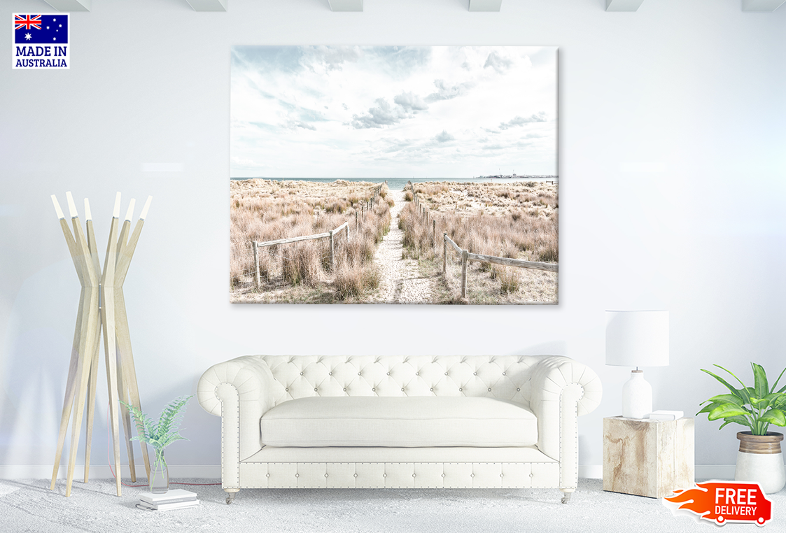Sandy Path & Sea In Australia Print 100% Australian Made