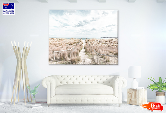 Sandy Path & Sea In Australia Print 100% Australian Made