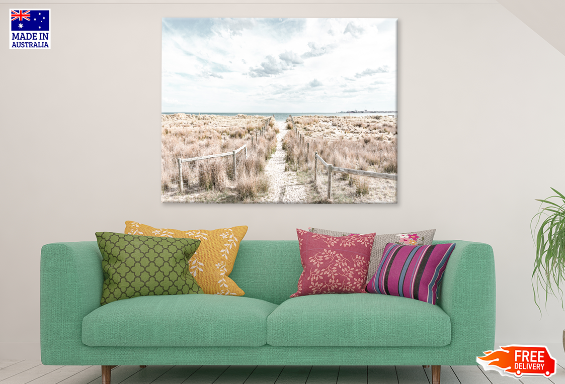 Sandy Path & Sea In Australia Print 100% Australian Made