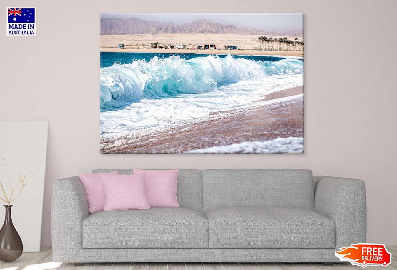 Raging Sea with Foamy Waves View Photograph Print 100% Australian Made