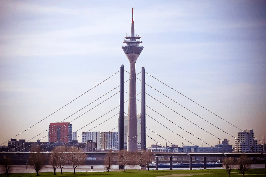 Germany Rheinturm Tower Print 100% Australian Made