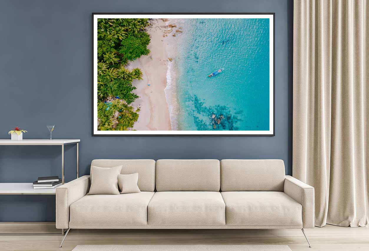 Banana Beach Aerial View Photograph Phuket Home Decor Premium Quality Poster Print Choose Your Sizes