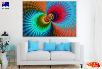 Colorful 3D Abstract Design Print 100% Australian Made