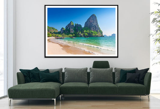 Railay Beach View Photograph Krabi Thailand Home Decor Premium Quality Poster Print Choose Your Sizes
