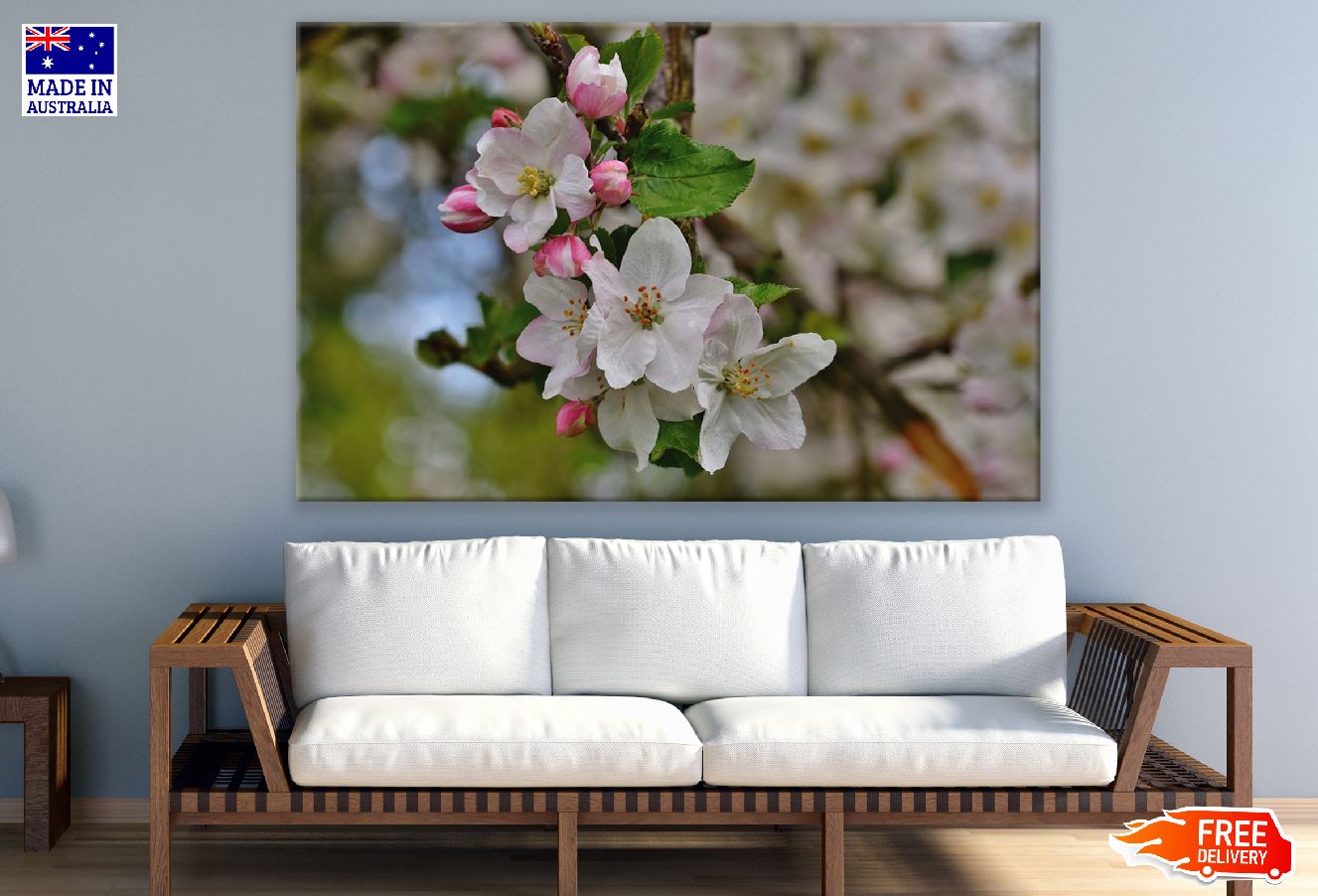 Cherry Blossom Flowers Photograph Print 100% Australian Made
