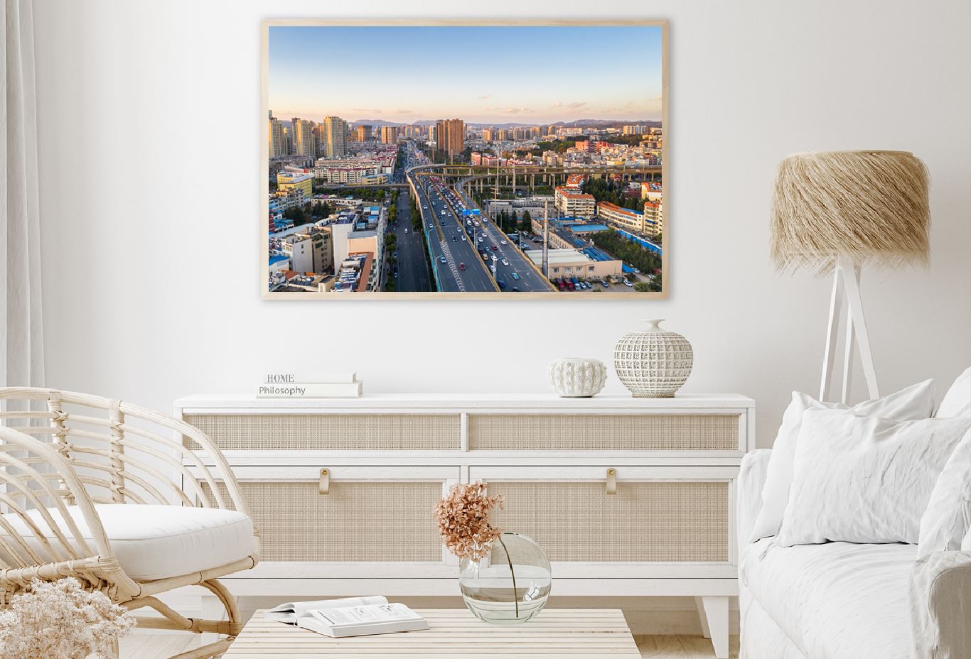 Elevated Road Kunming City Sunset Scenery Home Decor Premium Quality Poster Print Choose Your Sizes