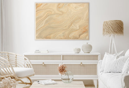 Brown & Beige Marble Abstract Design Home Decor Premium Quality Poster Print Choose Your Sizes