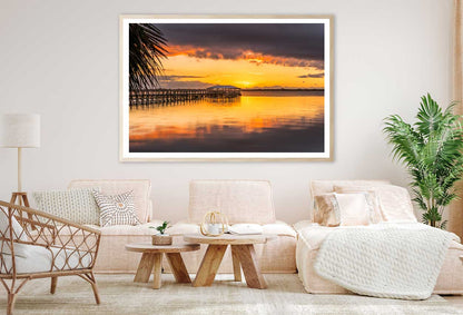 Melbourne Beach Florida Sunset Photograph Home Decor Premium Quality Poster Print Choose Your Sizes