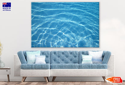 Blue Tile & Water Abstract Design Print 100% Australian Made
