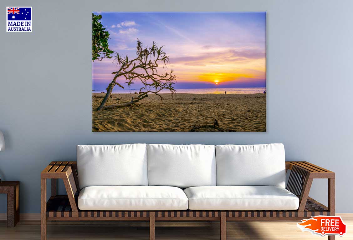 Paradise Island Beach Sunrise View Photograph Print 100% Australian Made