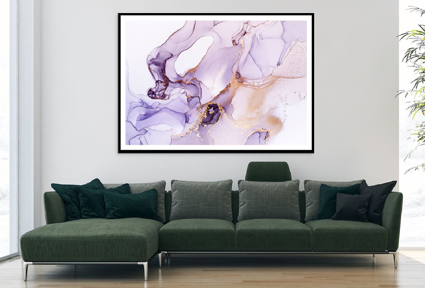 Pink Purple & Orange Abstract Design Home Decor Premium Quality Poster Print Choose Your Sizes