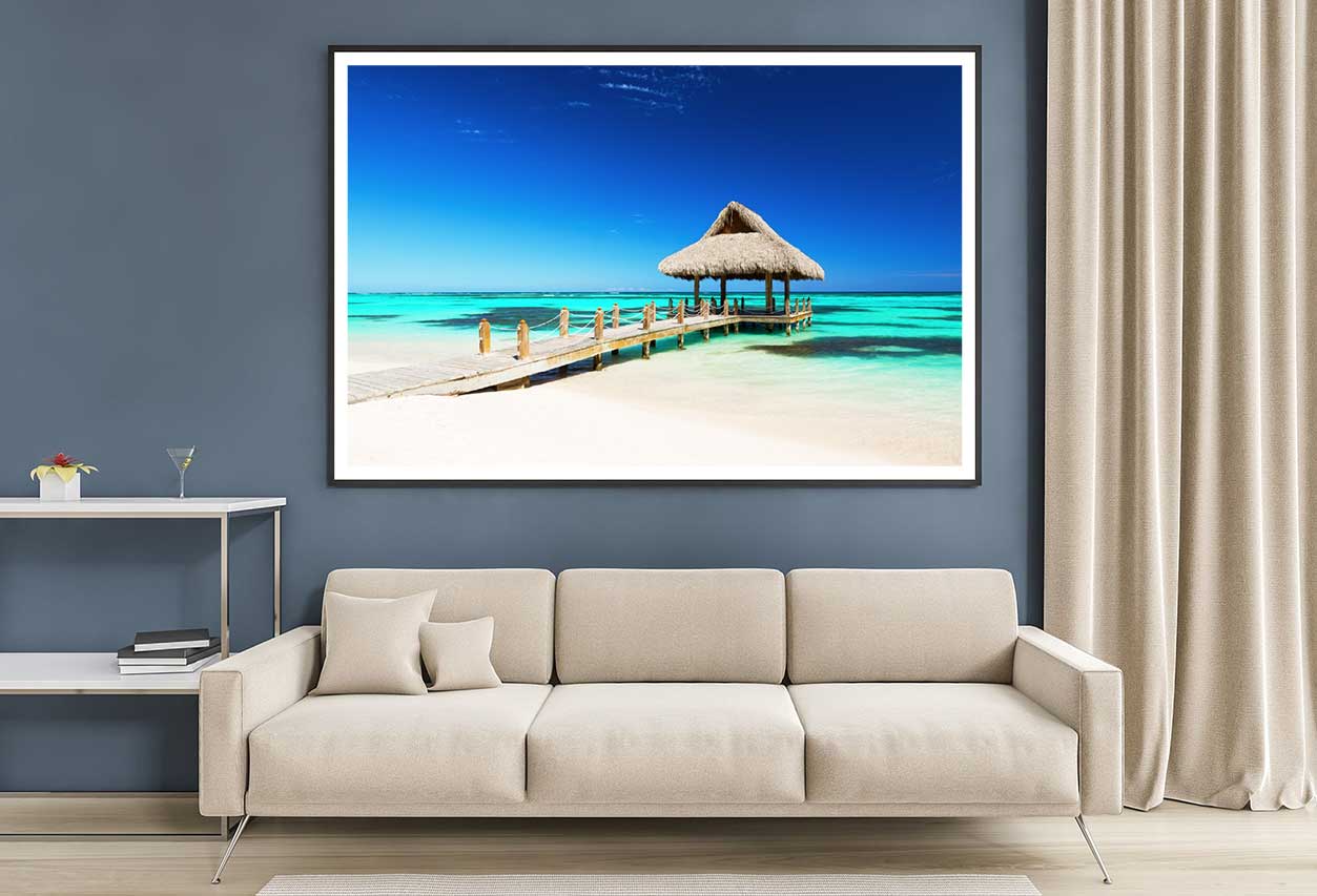 Gazebo on Andy Beach Photograph Punta Cana Home Decor Premium Quality Poster Print Choose Your Sizes