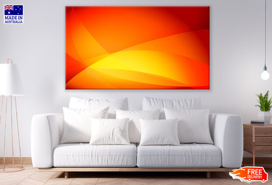 Orange Abstract Design Print 100% Australian Made