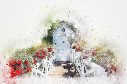 Flower Garden Abstract Design Print 100% Australian Made
