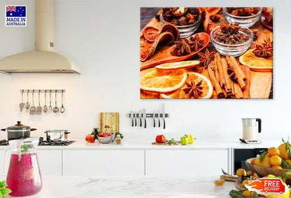 Star Anise & Cinnamon with Orange Photograph Print 100% Australian Made