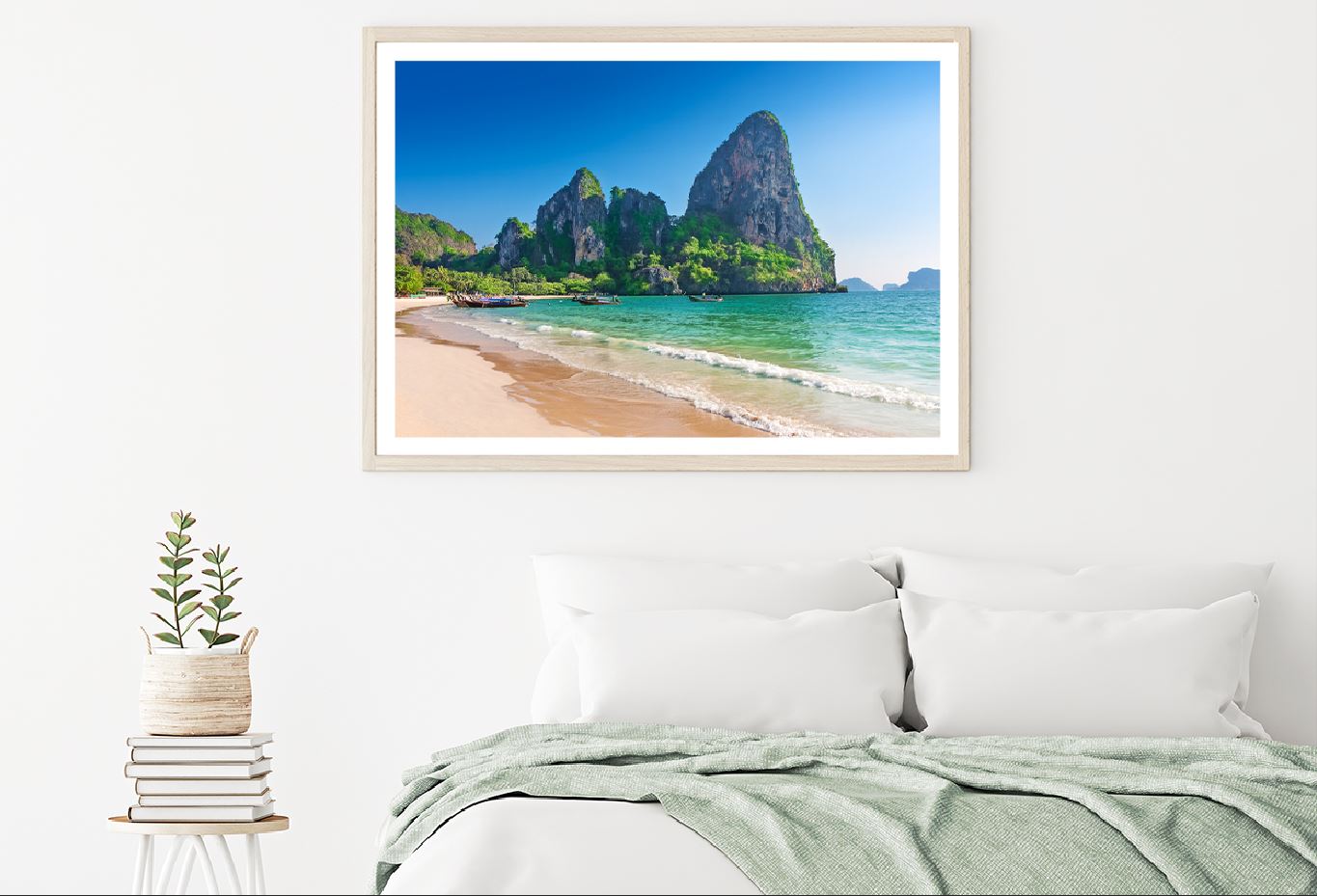 Railay Beach View Photograph Krabi Thailand Home Decor Premium Quality Poster Print Choose Your Sizes