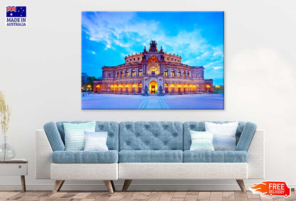 Dresden Semperoper at Twilight View Print 100% Australian Made