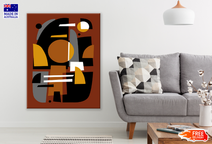 Half Circle Geometric Abstract Vector Design Print 100% Australian Made