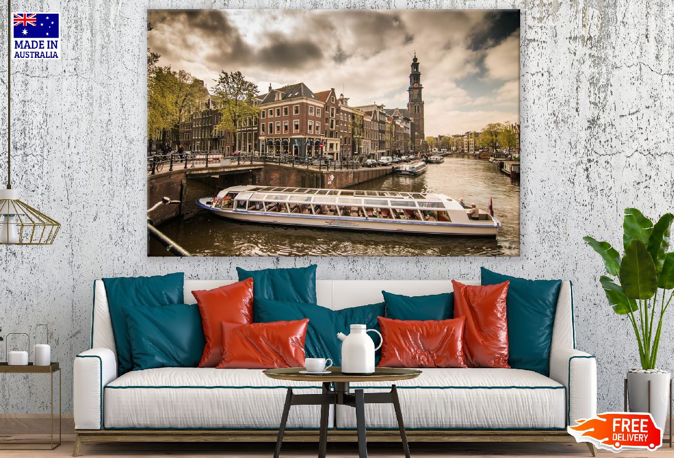 Dutch Protestant Calvinism, Amsterdam Sunset View Photograph Print 100% Australian Made