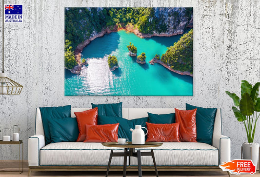 Mountain Ratchaprapha Park Aerial Photograph Print 100% Australian Made