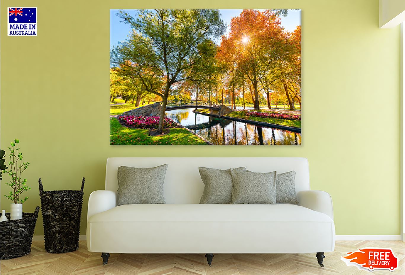 Autumn Trees in Rymill Park View Photograph Print 100% Australian Made