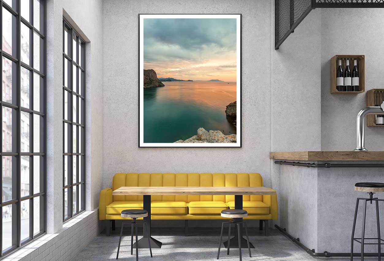 Sunrise over the Sea Scenery View Home Decor Premium Quality Poster Print Choose Your Sizes