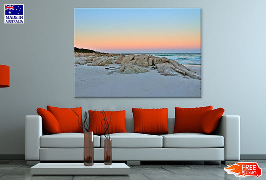 Rocks on Tasmania Beach View Photograph Print 100% Australian Made