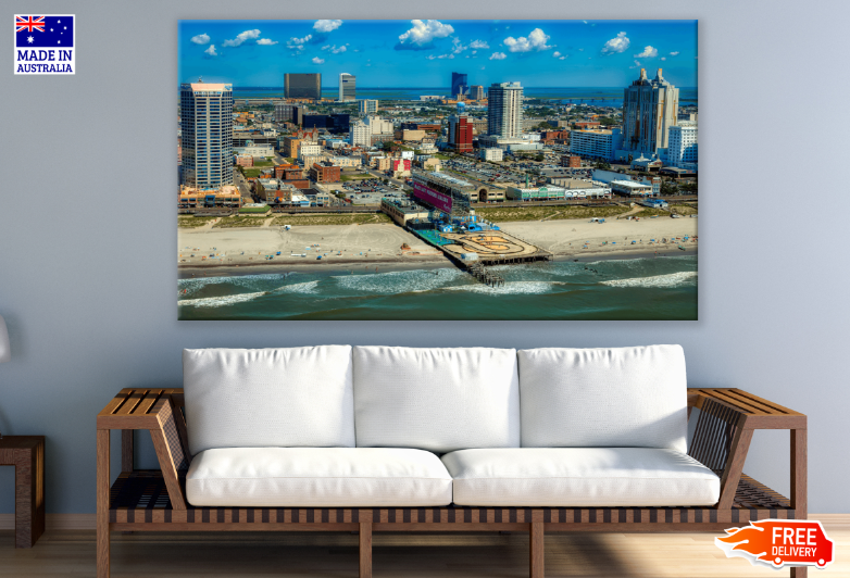 Cityscape & Sea View Print 100% Australian Made