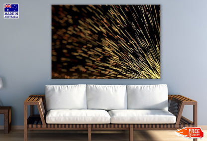 Gold Lines Digital Abstract Design Print 100% Australian Made