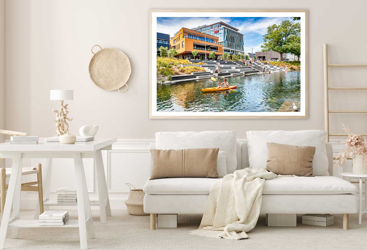 Terrace Complex & Avon River View Photograph Home Decor Premium Quality Poster Print Choose Your Sizes