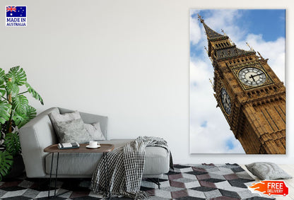 Big Ben Tower in London, UK Closeup Photograph Print 100% Australian Made