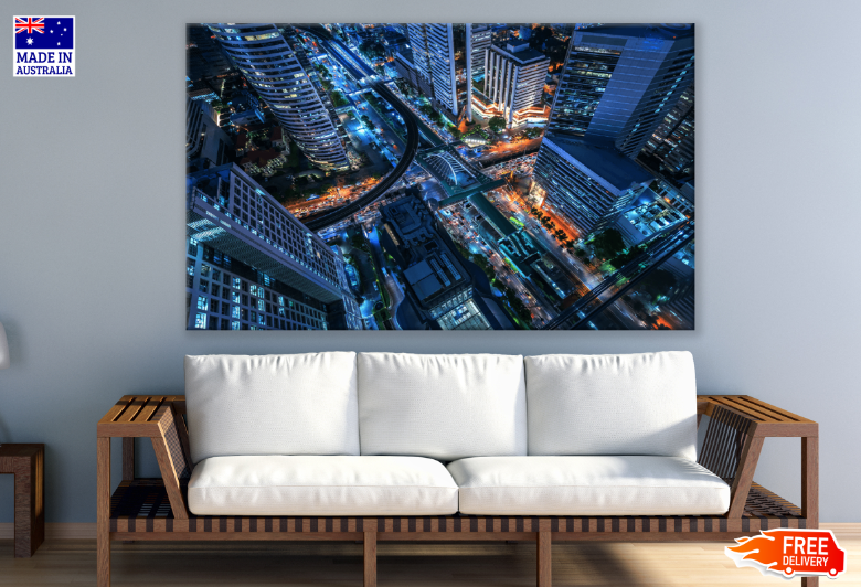 Night City View Print 100% Australian Made