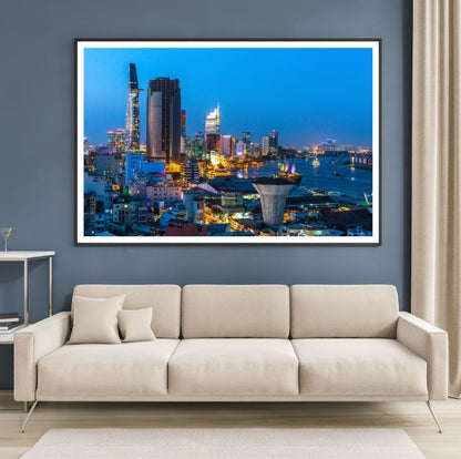 City Night Scenery Photograph Home Decor Premium Quality Poster Print Choose Your Sizes