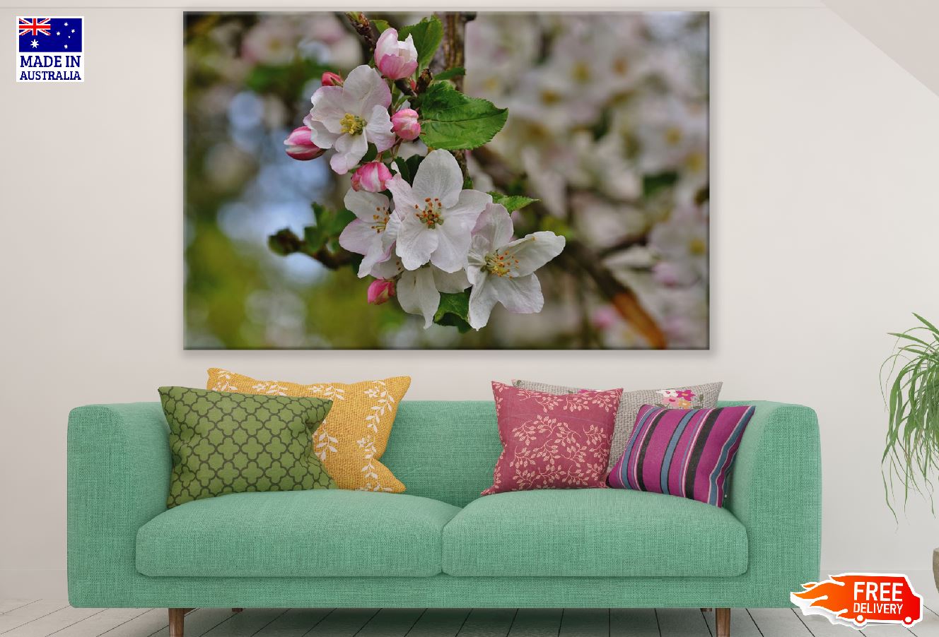 Cherry Blossom Flowers Photograph Print 100% Australian Made