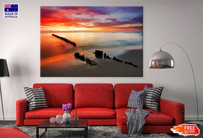Ocean Sunset on Baltic Sea Sky Photograph Print 100% Australian Made