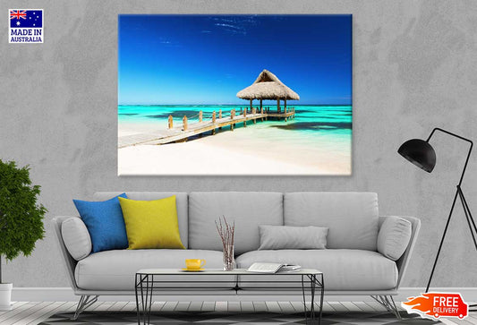 Gazebo on Andy Beach Photograph Punta Cana Print 100% Australian Made