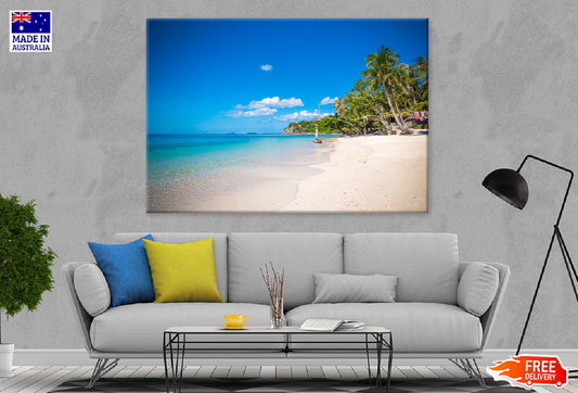 Tropical Beach & Blue Sky Scenery Photograph Print 100% Australian Made