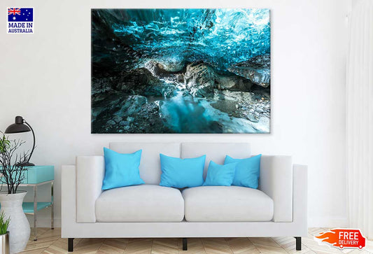 Ice Cave Closeup View Photograph Print 100% Australian Made