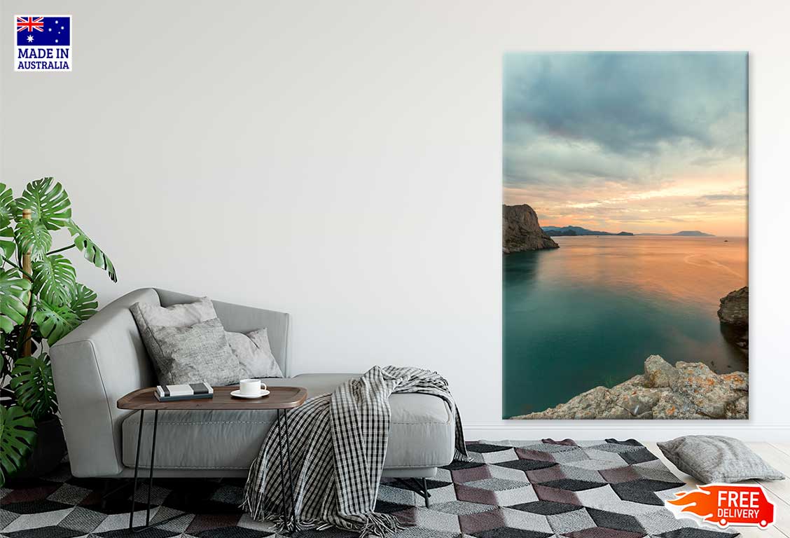 Sunrise over the Sea Scenery View Photograph Print 100% Australian Made
